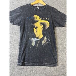 Vintage Garth Brooks Zuni T Shirt Men Small Black Acid Wash Country Music Tee